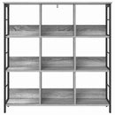 Bogreol Grå Sonoma 102 x 32 x 104,5 cm Konstrueret træ