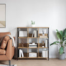 Bogreol Artisan Egetræ 102 x 32 x 104,5 cm Konstrueret træ