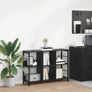 Bogreol Sort eg 102 x 32 x 72,5 cm Konstrueret træ