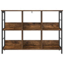Bogreol Røget eg 102 x 32 x 72,5 cm Konstrueret træ