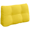 Rygpude Lys Gul 80 x 24 x 50 cm Stof