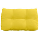 Rygpude Lys Gul 80 x 24 x 50 cm Stof