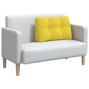 Rygpude Lys Gul 80 x 24 x 50 cm Stof