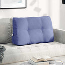 Rygpude Jeans blå 80 x 24 x 50 cm Stof