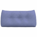 Rygpude Jeans blå 100 x 24 x 50 cm Stof