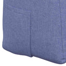 Rygpude Jeans blå 120 x 24 x 50 cm Stof