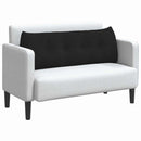Rygpude Sort 140 x 24 x 50 cm Stof