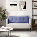 Rygpude Jeans blå 140 x 24 x 50 cm Stof