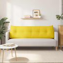 Rygpude Lys Gul 160 x 24 x 50 cm Stof