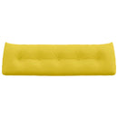Rygpude Lys Gul 160 x 24 x 50 cm Stof