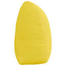 Rygpude Lys Gul 160 x 24 x 50 cm Stof