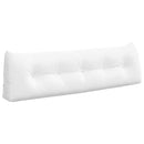 Rygpude Hvid 160 x 50 x 24 cm Stof