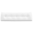 Rygpude Hvid 160 x 50 x 24 cm Stof