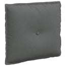 Rygpude Mørkegrå 50 x 19 x 45 cm Stof