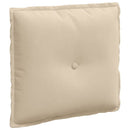Rygpude Creme 50 x 45 cm Mikrofiberstof