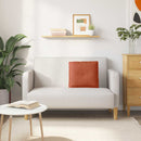 Rygpude Rød orange 50 x 45 cm Velourstof