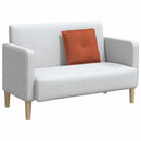 Rygpude Rød orange 50 x 45 cm Velourstof
