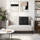 Rygpude Sort 60 x 19 x 50 cm Stof