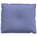 Rygpude Jeans blå 60 x 19 x 50 cm Stof