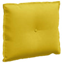 Rygpude Gul 60 x 50 cm Velourstof