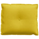 Rygpude Gul 60 x 50 cm Velourstof