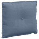 Rygpude Blå 60 x 50 cm Velourstof