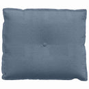 Rygpude Blå 60 x 50 cm Velourstof