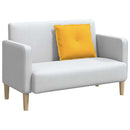 Rygpude Lys Gul 60 x 50 cm Velourstof