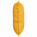 Rygpude Lys Gul 60 x 50 cm Velourstof