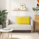 Rygpude Lys Gul 80 x 19 x 50 cm Stof