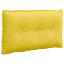 Rygpude Lys Gul 80 x 19 x 50 cm Stof