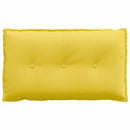 Rygpude Lys Gul 80 x 19 x 50 cm Stof
