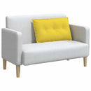 Rygpude Lys Gul 80 x 19 x 50 cm Stof