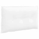 Rygpude Hvid 80 x 19 x 50 cm Stof