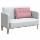 Rygpude Lyserød 80 x 50 cm Velourstof