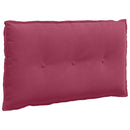 Rygpude Vinrød 80 x 50 cm Velourstof