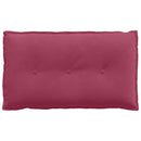 Rygpude Vinrød 80 x 50 cm Velourstof