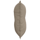 Rygpude Gråbrun 80 x 50 cm Mikrofiberstof