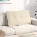 Rygpude Beige 80 x 50 cm Mikrofiberstof