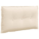 Rygpude Beige 80 x 50 cm Mikrofiberstof