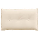 Rygpude Beige 80 x 50 cm Mikrofiberstof