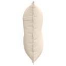 Rygpude Beige 80 x 50 cm Mikrofiberstof