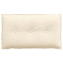 Rygpude Creme 80 x 50 cm Velourstof