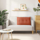 Rygpude Rød orange 80 x 50 cm Velourstof