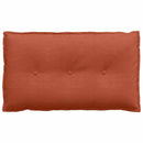 Rygpude Rød orange 80 x 50 cm Velourstof