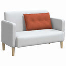 Rygpude Rød orange 80 x 50 cm Velourstof
