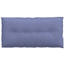 Rygpude Jeans blå 100 x 19 x 50 cm Stof