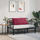 Rygpude Vinrød 100 x 50 cm Velourstof