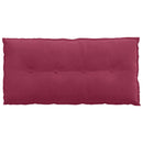Rygpude Vinrød 100 x 50 cm Velourstof