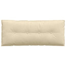 Rygpude Creme 120 x 19 x 50 cm Stof